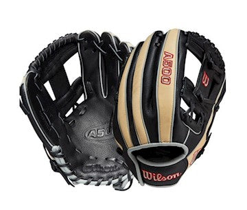 Wilson A500 Series Ball Glove 11.5" Black/Blonde/Red