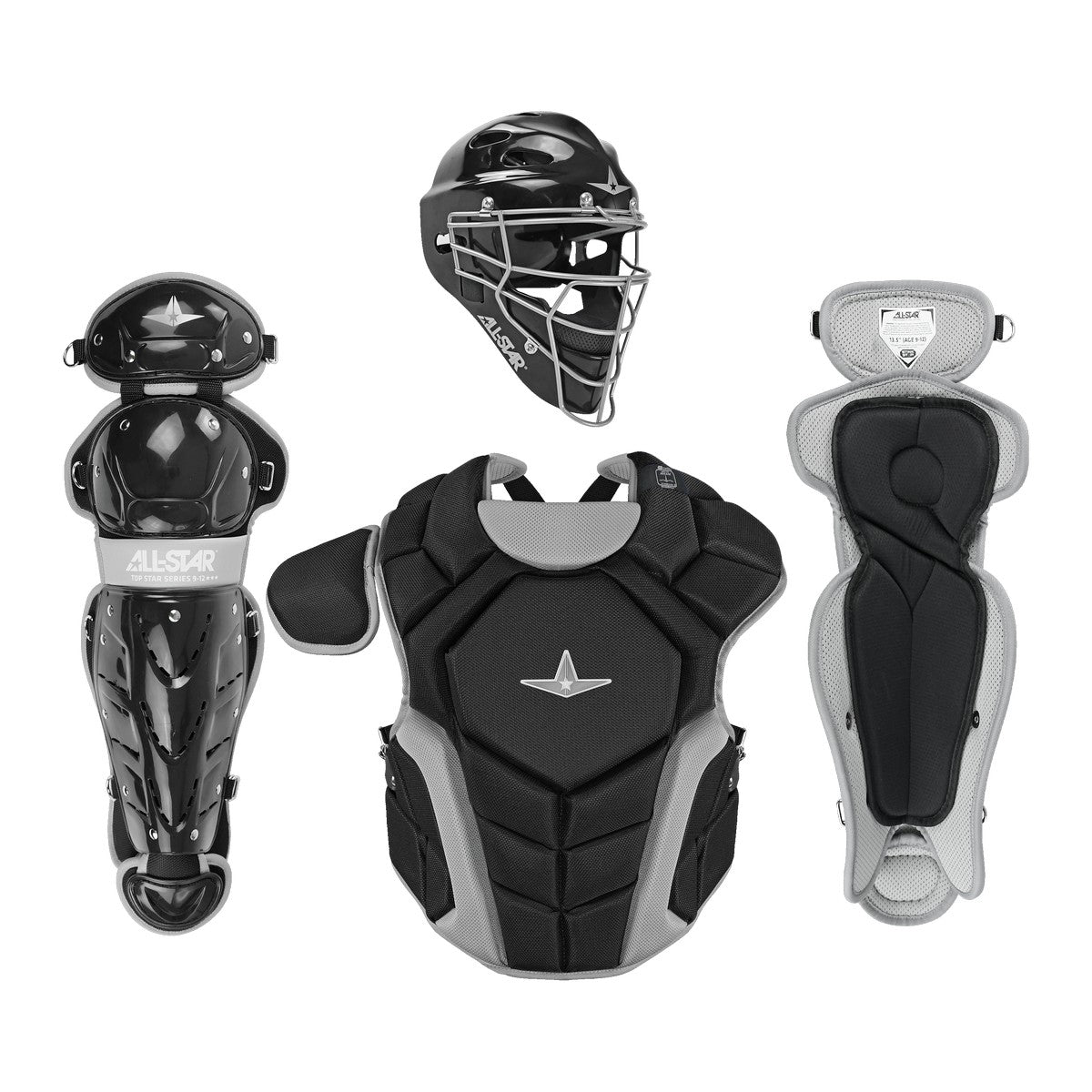 All Star Top Star NOCSAE Approved Baseball Catchers Kit (9-12)