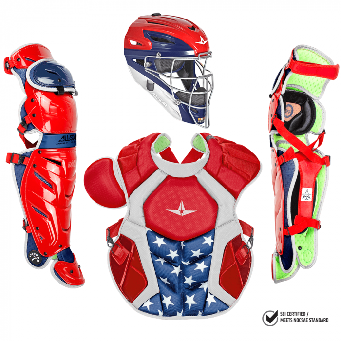All-Star Adult System7 Axis Pro USA Catcher's Set