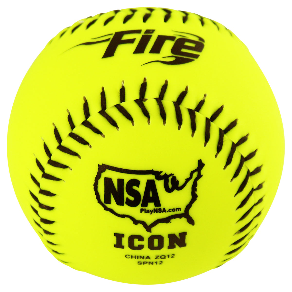 Baden Fire Power Core NSA .44/400 Synthetic Cover 12" Fastpitch Softballs (Dozen)