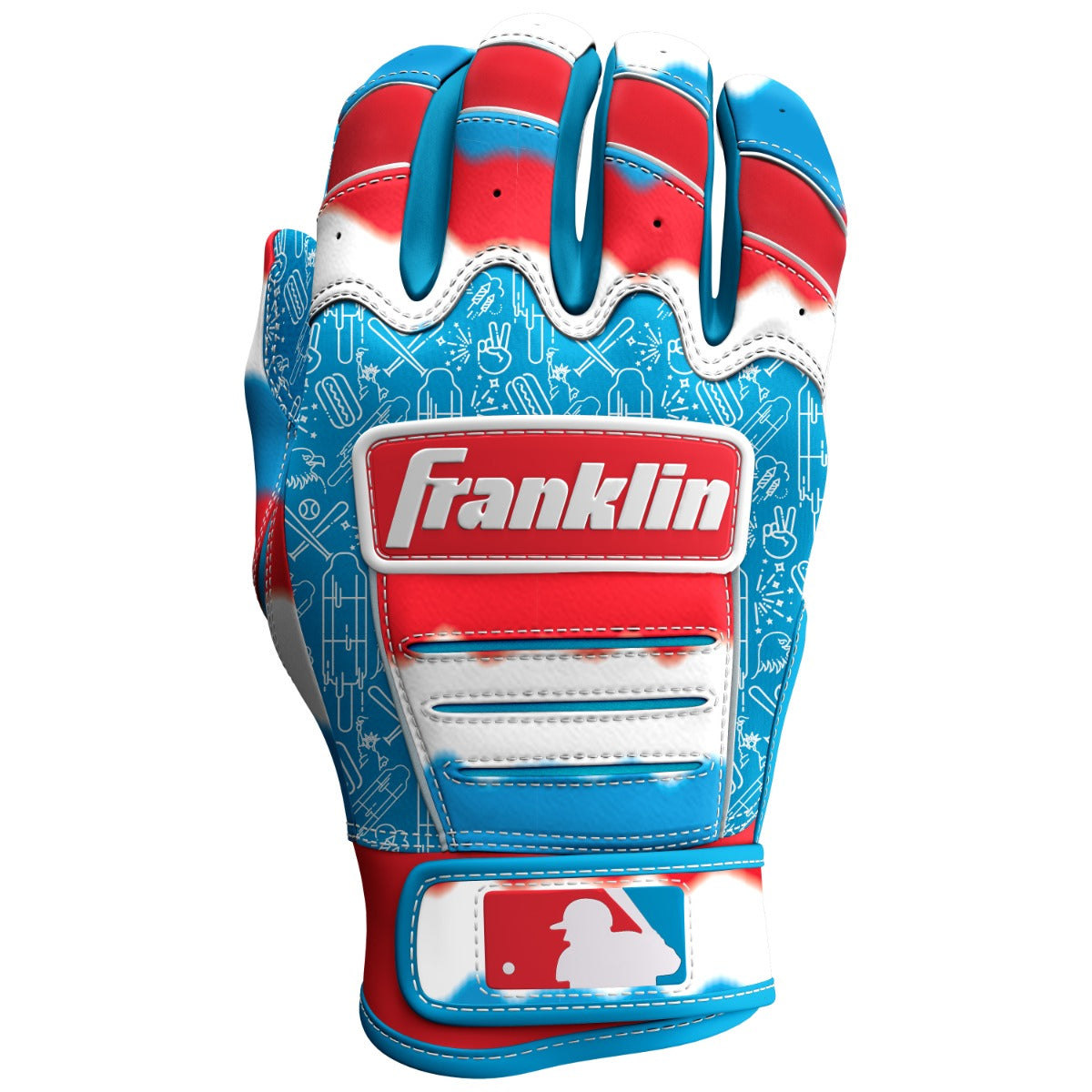 Franklin 2025 July 4th Adult Baseball Batting Gloves