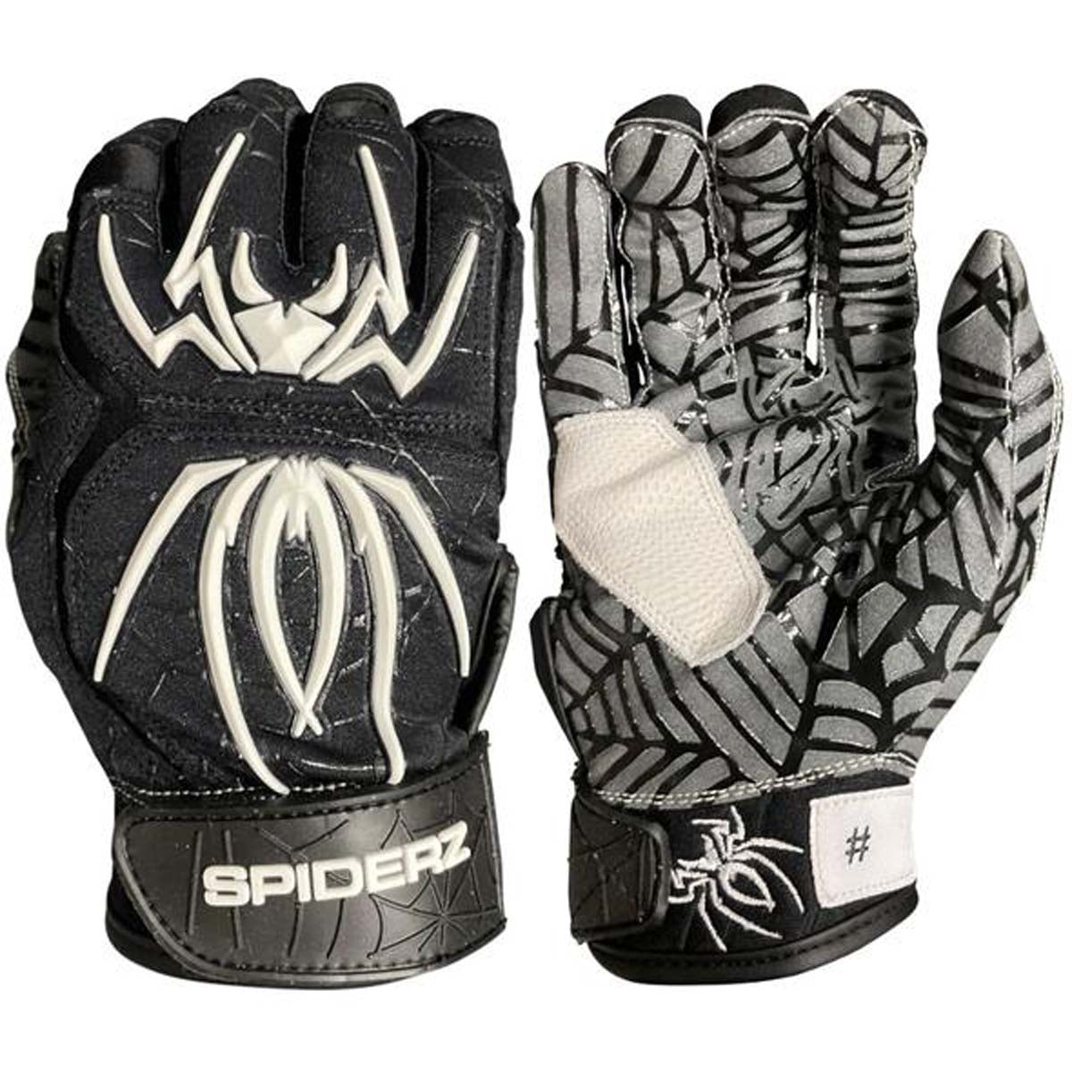 Spiderz 2022 Hybrid Series Mens Baseball Batting Gloves (Pair)