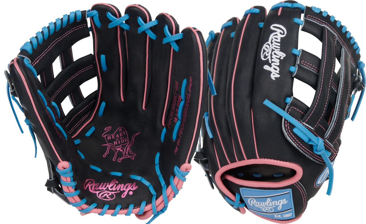 Rawlings Heart of the Hide PROR3028U-6N Contour Fit Model 12.5" Baseball Outfield Glove - THROWS LEFT