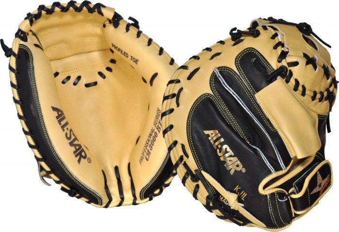 All-Star Pro-Elite Series 33.5" Baseball Catcher's Mitt - BROWN | BLACK / THROWS RIGHT