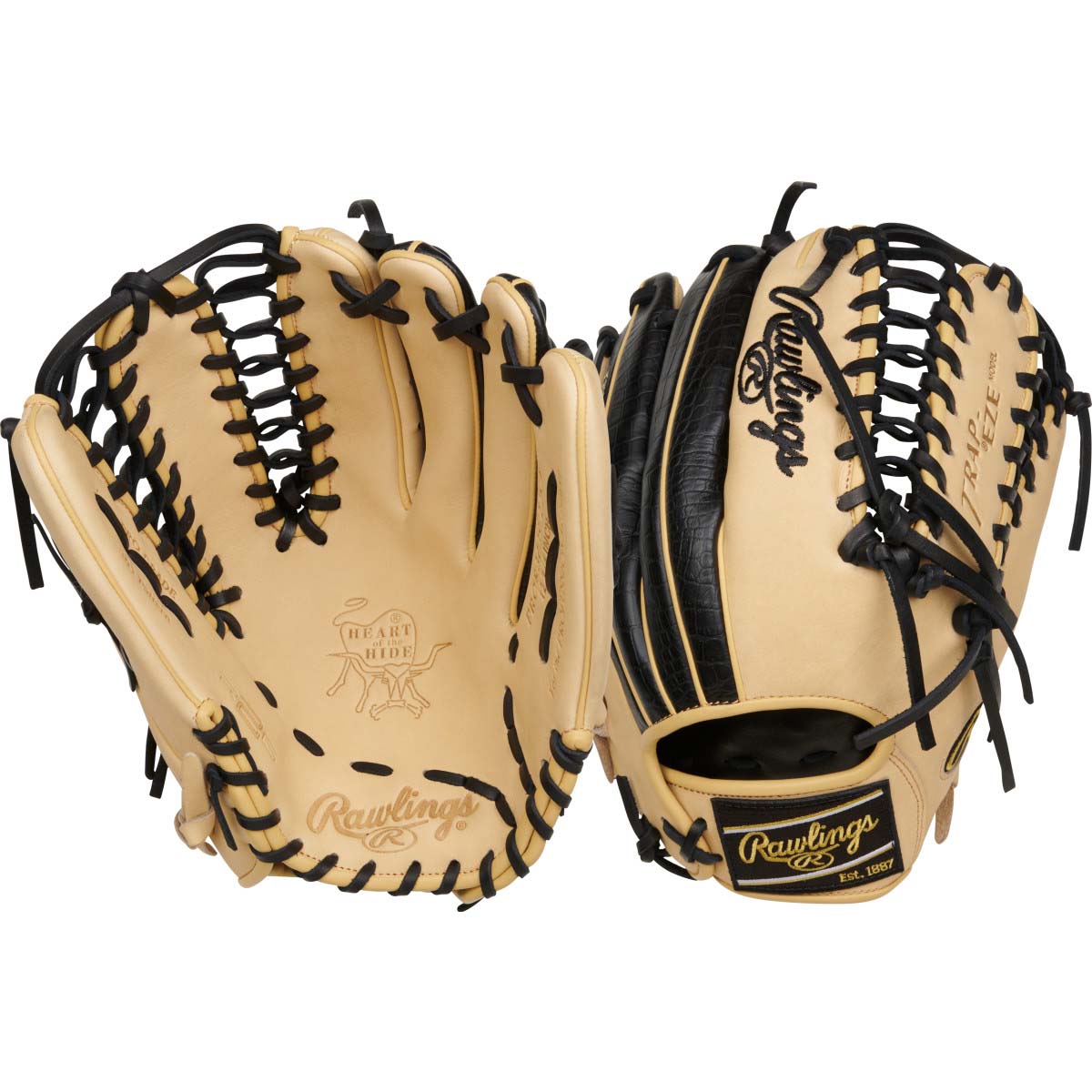 Rawlings Heart of the Hide Series RPROR3039-22CB 12.75" Baseball Fielders Glove - THROWS LEFT