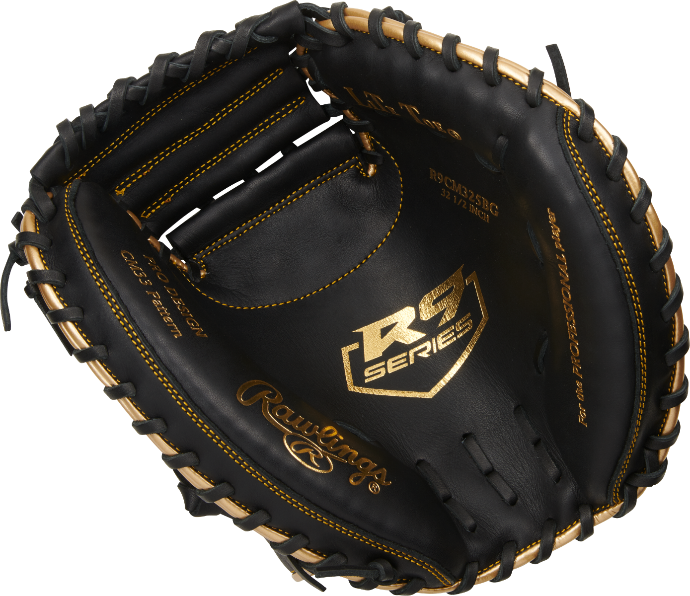 Rawlings R9 1-Piece Solid Web 32.5" Baseball Catcher's Mitt - THROWS RIGHT